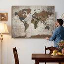 World Map Canvas Print – Framed Detailed Map of the World by MyGreatCanvas | Canvas Wall Art Prints | Photo Prints & Wall Decor