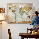 Personalized World Map Canvas Print – Colorful Watercolor by MyGreatCanvas | Canvas Wall Art Prints | Photo Prints & Wall Decor