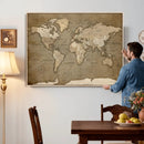 World Map Wall Art Canvas Print, Framed Map Art Picture by MyGreatCanvas | Canvas Wall Art Prints | Photo Prints & Wall Decor