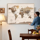 World Map Canvas Print – Framed Detailed Map of the World by MyGreatCanvas | Canvas Wall Art Prints | Photo Prints & Wall Decor