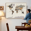 World Map Wall Art Print by MyGreatCanvas | Canvas Wall Art Prints | Photo Prints & Wall Decor