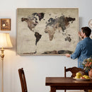 World Map Canvas Print – Detailed Map of the World Adventure by MyGreatCanvas | Canvas Wall Art Prints | Photo Prints & Wall Decor