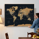 Framed Large World Map Wall Art Canvas Print – Stunning by MyGreatCanvas | Canvas Wall Art Prints | Photo Prints & Wall Decor