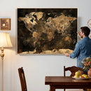 World Map Canvas Print, Modern Decorative Framed Map Artwork by MyGreatCanvas | Canvas Wall Art Prints | Photo Prints & Wall Decor