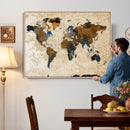 World Map Canvas Print – Framed Travel Map Wall Art for by MyGreatCanvas | Canvas Wall Art Prints | Photo Prints & Wall Decor