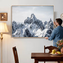Snowy Mountain Range Canvas Print, Alpine Peaks Landscape by MyGreatCanvas | Canvas Wall Art Prints | Photo Prints & Wall Decor