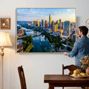 Austin Skyline Wall Art Canvas Print, Austin Downtown Night by MyGreatCanvas | Canvas Wall Art Prints | Photo Prints & Wall Decor