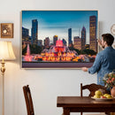 Chicago Wall Art Canvas Print - Chicago City Downtown Night by MyGreatCanvas | Canvas Wall Art Prints | Photo Prints & Wall Decor