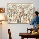 Farmhouse Texas Longhorn Wall Art Canvas Print - Abstract by MyGreatCanvas | Canvas Wall Art Prints | Photo Prints & Wall Decor