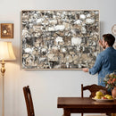 Texas Longhorn Cow Farmhouse Animals Wall Art Canvas Print - by MyGreatCanvas | Canvas Wall Art Prints | Photo Prints & Wall Decor