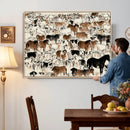 Farmhouse Animals Horse Longhorn Cow Wall Art Canvas Print - by MyGreatCanvas | Canvas Wall Art Prints | Photo Prints & Wall Decor