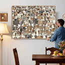 Abstract Longhorn Wall Art Canvas Print - Cow Animal Drawing by MyGreatCanvas | Canvas Wall Art Prints | Photo Prints & Wall Decor