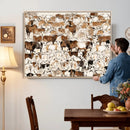 Large Longhorn Wall Art Canvas Print - Abstract Cow Animal by MyGreatCanvas | Canvas Wall Art Prints | Photo Prints & Wall Decor