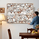 Abstract Longhorn Herd Wall Art Canvas Print - Abstract by MyGreatCanvas | Canvas Wall Art Prints | Photo Prints & Wall Decor