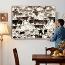 Abstract Texas Longhorn Print - Longhorn Herd Print for by MyGreatCanvas | Canvas Wall Art Prints | Photo Prints & Wall Decor