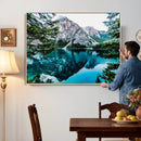 Alpine Mountain Lake Wall Art Canvas Print – Turquoise by MyGreatCanvas | Canvas Wall Art Prints | Photo Prints & Wall Decor