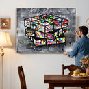 Graffiti Cube Abstract Street Art Wall Art Canvas Print by MyGreatCanvas | Canvas Wall Art Prints | Photo Prints & Wall Decor