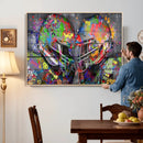 Graffiti Football Helmets Wall Art Canvas Print, Urban by MyGreatCanvas | Canvas Wall Art Prints | Photo Prints & Wall Decor