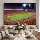 Clemson Football Stadium Wall Art Canvas Print, College