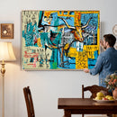 Basquiat Style Bird Bull Graffiti Wall Art Canvas Print, by MyGreatCanvas | Canvas Wall Art Prints | Photo Prints & Wall Decor