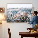 Frosted Fern Wall Art Canvas Print, Soft Winter Botanical by MyGreatCanvas | Canvas Wall Art Prints | Photo Prints & Wall Decor