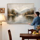 Abstract Landscape Wall Art Canvas Print, Modern Lake by MyGreatCanvas | Canvas Wall Art Prints | Photo Prints & Wall Decor