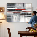 Gray Red Abstract Wall Art Canvas Print, Modern Abstract by MyGreatCanvas | Canvas Wall Art Prints | Photo Prints & Wall Decor