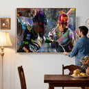 Graffiti Baseball Player Street Art Wall Art Canvas Print by MyGreatCanvas | Canvas Wall Art Prints | Photo Prints & Wall Decor