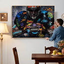 Graffiti American Football Player Street Art Wall Art Canvas by MyGreatCanvas | Canvas Wall Art Prints | Photo Prints & Wall Decor