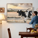 Texas Longhorn Bull Rustic Wall Art Canvas Print by MyGreatCanvas | Canvas Wall Art Prints | Photo Prints & Wall Decor