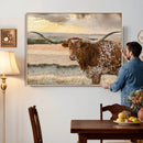 Texas Longhorn Wall Art Canvas Print, Western Ranch Bull by MyGreatCanvas | Canvas Wall Art Prints | Photo Prints & Wall Decor
