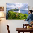 Cliffside Lighthouse Wall Art Canvas Print – Coastal by MyGreatCanvas | Canvas Wall Art Prints | Photo Prints & Wall Decor