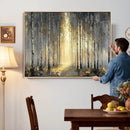 Abstract Birch Forest Wall Art Canvas Print – Modern Gold by MyGreatCanvas | Canvas Wall Art Prints | Photo Prints & Wall Decor