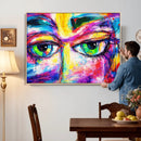 Colorful Abstract Face Wall Art Canvas Print – Modern Pop by MyGreatCanvas | Canvas Wall Art Prints | Photo Prints & Wall Decor