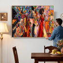African American Jazz Singer Canvas Art — Red Dress Black by MyGreatCanvas | Canvas Wall Art Prints | Photo Prints & Wall Decor
