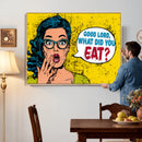 Pop Art Print Bathroom Sign Wall Art Canvas Print — Funny by MyGreatCanvas | Canvas Wall Art Prints | Photo Prints & Wall Decor