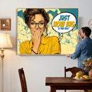 Pop Art Print Bathroom Sign Wall Art Canvas Print — Funny by MyGreatCanvas | Canvas Wall Art Prints | Photo Prints & Wall Decor