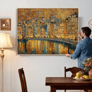 Gustav Klimt Golden Cityscape Wall Art Canvas Print, Framed by MyGreatCanvas | Canvas Wall Art Prints | Photo Prints & Wall Decor