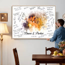Wedding Guest Book Alternative Wall Art Canvas Print, Personalized Wedding Signature Poster, Custom Couple Photo Guestbook Canvas, Bridal Shower Reception Decor by MyGreatCanvas | Canvas Wall Art Prints | Photo Prints & Wall Decor