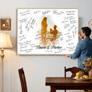 Wedding Guest Book Alternative Wall Art Canvas Print, Personalized Wedding Signature Poster, Custom Couple Photo Guestbook Canvas, Bridal Shower Reception Decor by MyGreatCanvas | Canvas Wall Art Prints | Photo Prints & Wall Decor