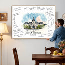 Wedding Guest Book Alternative Wall Art Canvas Print, Personalized Wedding Signature Poster, Custom Couple Photo Guestbook Canvas by MyGreatCanvas | Canvas Wall Art Prints | Photo Prints & Wall Decor