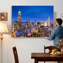 Charlotte Skyline Canvas Wall Art Print – North Carolina Cityscape Photography Print by MyGreatCanvas | Canvas Wall Art Prints | Photo Prints & Wall Decor