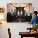 Brooklyn Bridge Canvas Wall Art, New York City Skyline Photography Print, NYC Landmark Urban Decor Artwork by MyGreatCanvas | Canvas Wall Art Prints | Photo Prints & Wall Decor