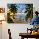 Mar Chiquita Beach Puerto Rico Canvas Wall Art, Manati Caribbean Coastal Photography Print, Tropical Ocean Sunset Decor by MyGreatCanvas | Canvas Wall Art Prints | Photo Prints & Wall Decor