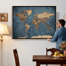 World Map Canvas Wall Art Canvas Print by MyGreatCanvas | Canvas Wall Art Prints | Photo Prints & Wall Decor