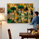 Gustav Klimt Golden Cityscape Wall Art Canvas Print, by MyGreatCanvas | Canvas Wall Art Prints | Photo Prints & Wall Decor