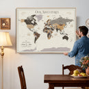 World Map Wall Art Print