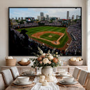 Chicago Cubs Baseball Team Print - Wrigley Field Stadium