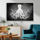 Black White Octopus Wall Art Canvas Print by MyGreatCanvas | Canvas Wall Art Prints | Photo Prints & Wall Decor
