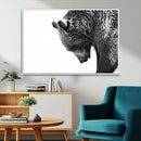 Black and White Grizzly 399 Bear Canvas Print Wall Art | by MyGreatCanvas | Canvas Wall Art Prints | Photo Prints & Wall Decor